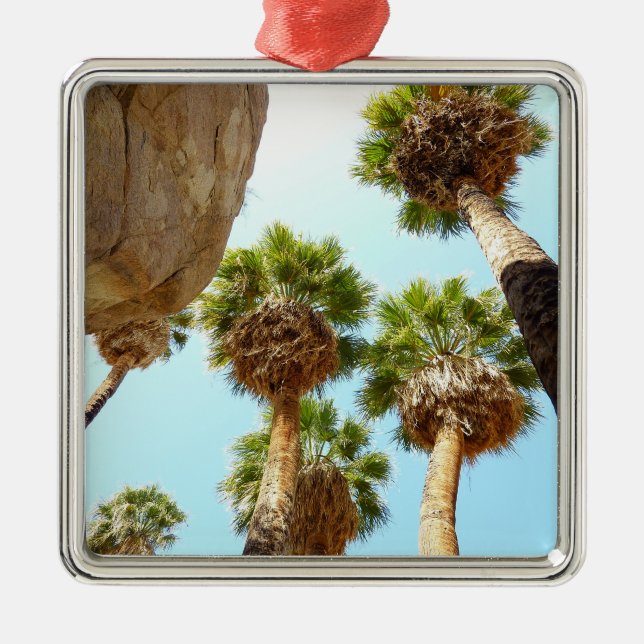 Oasis Palms at Joshua Tree National Park Metal Ornament (Front)
