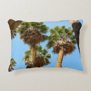 Oasis Palms in Joshua Tree National Park Accent Pillow