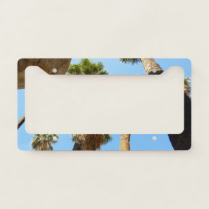 Oasis Palms in Joshua Tree National Park License Plate Frame