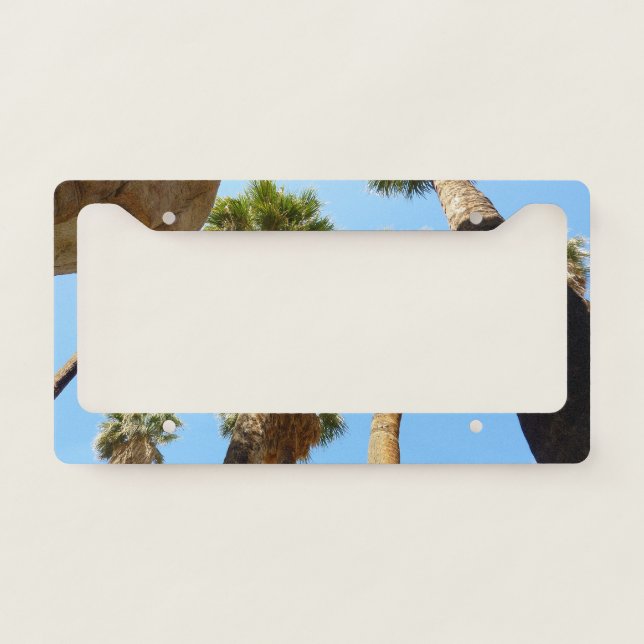 Oasis Palms in Joshua Tree National Park License Plate Frame (Front)