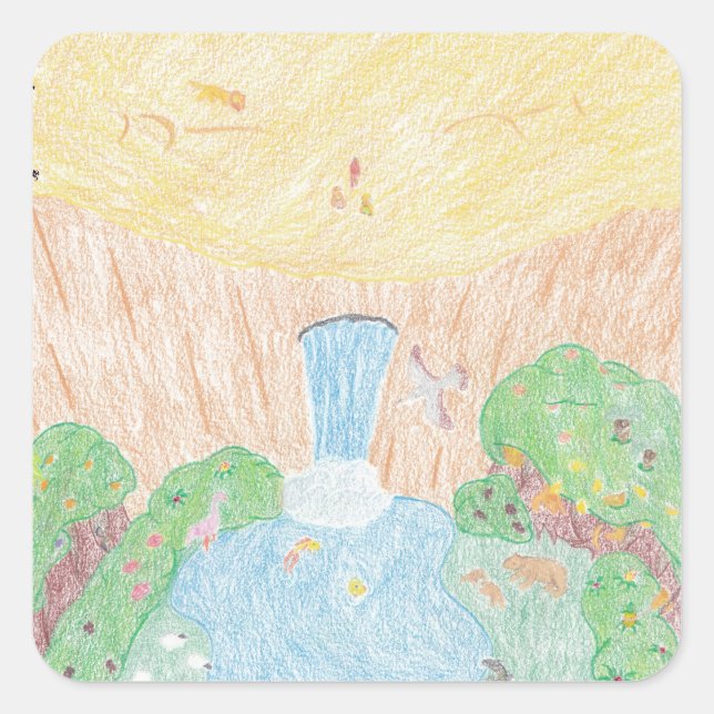 Oasis Square Sticker (Front)