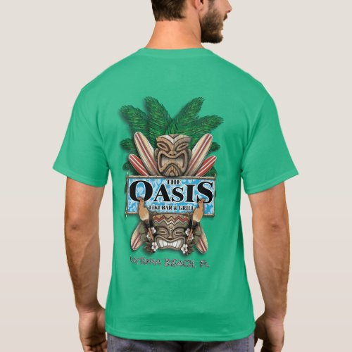 Oasis Tiki Bar And Grill T_Shirt Color