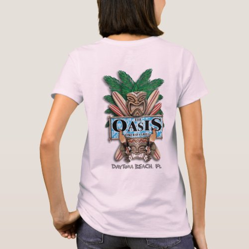 Oasis Tiki Bar And Grill T_Shirt Ladies