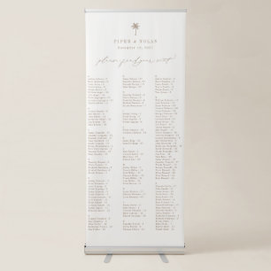 OASIS Wedding Alphabetical Seating Chart Retractable Banner