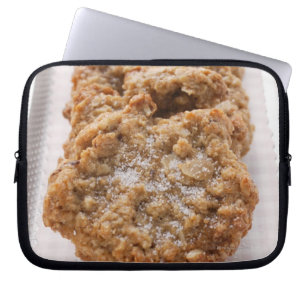 Oat biscuits on plate laptop sleeve