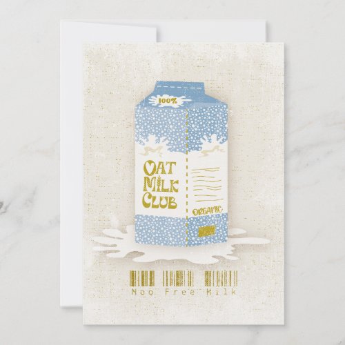 Oat Milk Club Vegan Organic Carton Moo Free Coffee