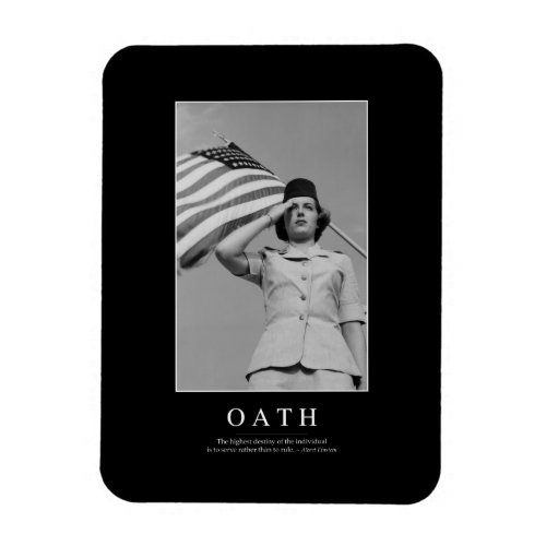 Oath Inspirational Quote Magnet