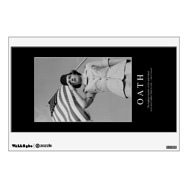 Oath: Inspirational Quote Wall Sticker (Front)
