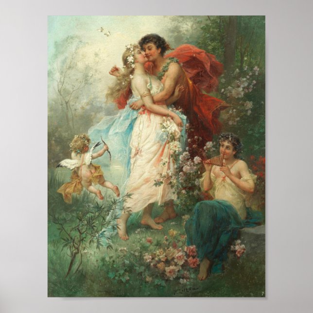 Oath of Love by Hans Zatzka - poster (Front)