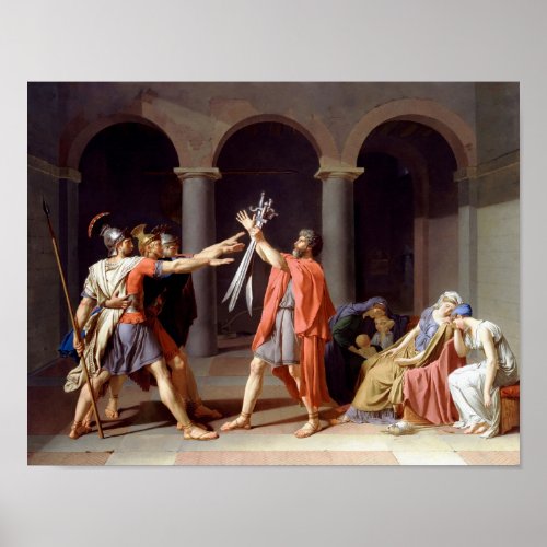 Oath of the Horatii _ Jacques_Louis David _1786 Poster