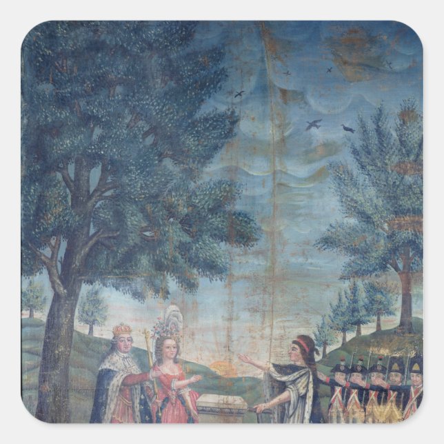 Oath of the King, the Queen Square Sticker (Front)