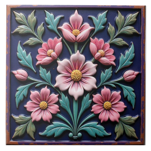 Oathstone of the Herald Flower Ceramic Tile (Front)