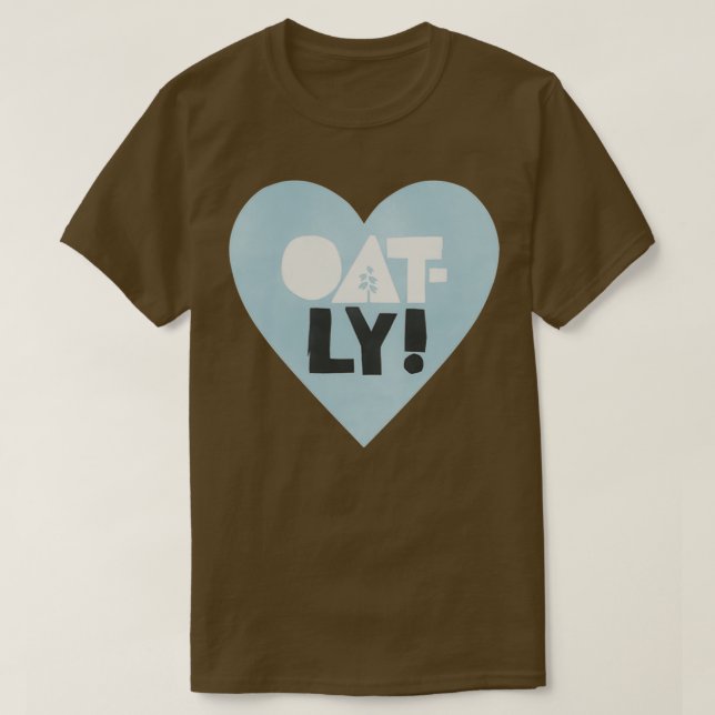Oatly Heart  T-Shirt (Design Front)