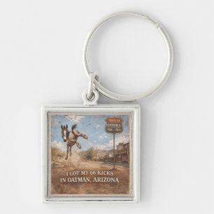 Oatman Arizona Burro Kicks Accessory Keychain