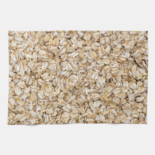 Oatmeal macro as background structure towel