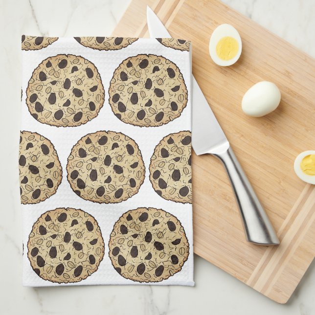 Oatmeal Raisin Cookies Baking Bake Sale Food Kitchen Towel (Quarter Fold)