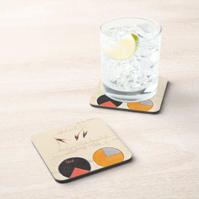Oats, 1920 by Hilma af Klint  Beverage Coaster (Right Side)