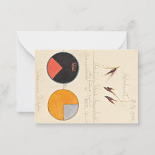 Oats, 1920 by Hilma af Klint  Note Card