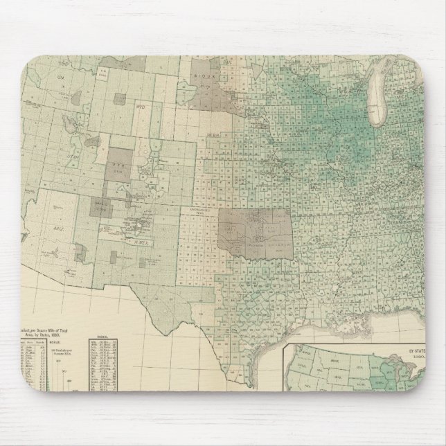 Oats per square mile mouse pad (Front)