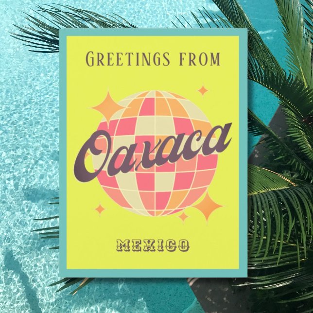Oaxaca de Juárez Mexico colorful greeting card (Creator Uploaded)