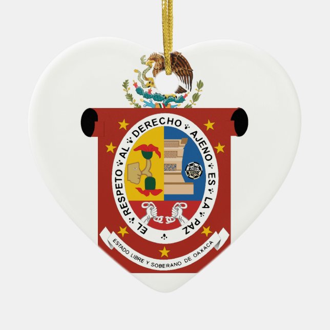 Oaxaca, Mexico Ceramic Ornament (Front)