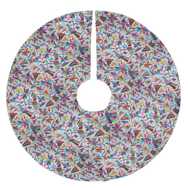 Oaxaca Mexico Mexican Mayan Hispanic Ethnic Boho Brushed Polyester Tree Skirt (Front)