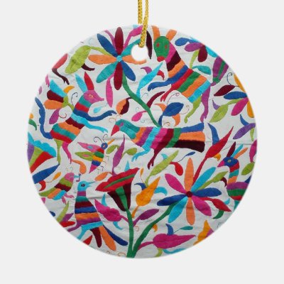 Oaxaca Mexico Mexican Mayan Hispanic Ethnic Boho Ceramic Ornament