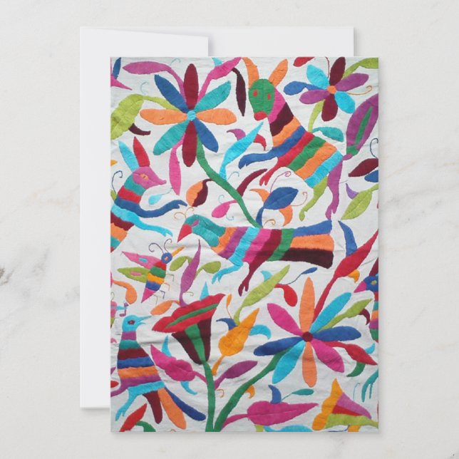 Oaxaca Mexico Mexican Mayan Hispanic Ethnic Boho Invitation (Front)