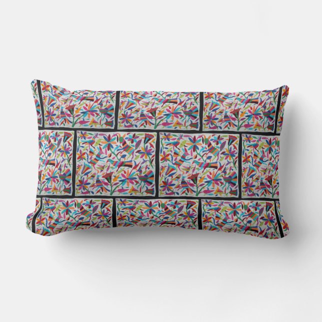 Oaxaca Mexico Mexican Mayan Hispanic Ethnic Boho Lumbar Pillow (Front)