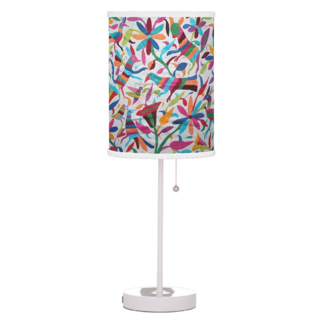 Oaxaca Mexico Mexican Mayan Hispanic Ethnic Boho Table Lamp (Left)