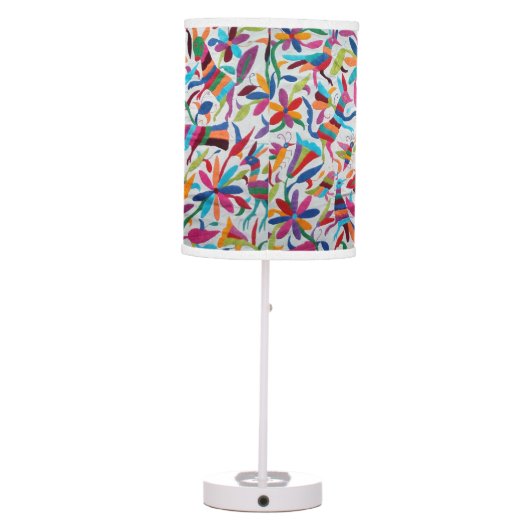 Oaxaca Mexico Mexican Mayan Hispanic Ethnic Boho Table Lamp (Back)