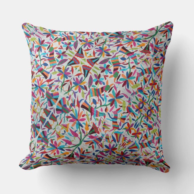Oaxaca Mexico Mexican Mayan Hispanic Ethnic Boho Throw Pillow (Front)