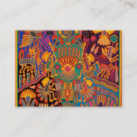 Oaxaca Mexico Mexican Mayan Tribal Art Boho Travel Business Card