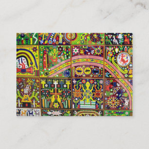 Oaxaca Mexico Mexican Mayan Tribal Art Boho Travel Business Card