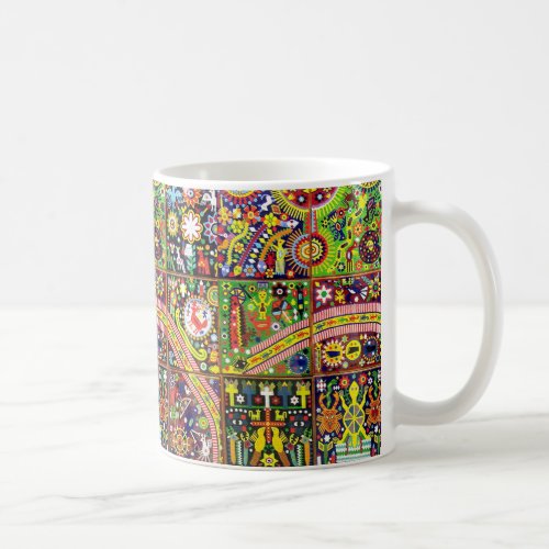 Oaxaca Mexico Mexican Mayan Tribal Art Boho Travel Coffee Mug