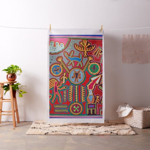 Oaxaca Mexico Mexican Mayan Tribal Art Boho Travel Fabric