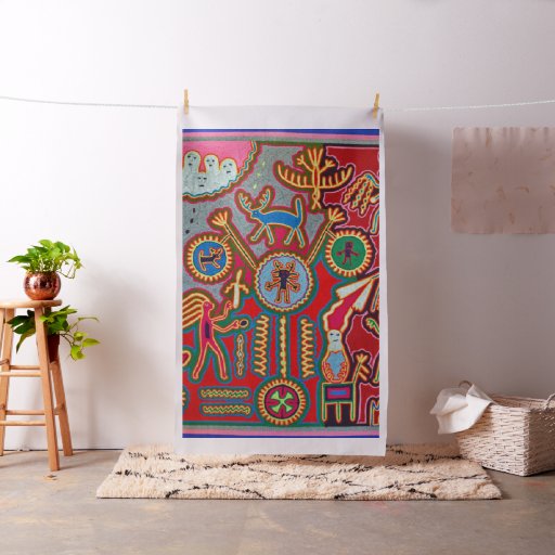 Oaxaca Mexico Mexican Mayan Tribal Art Boho Travel Fabric