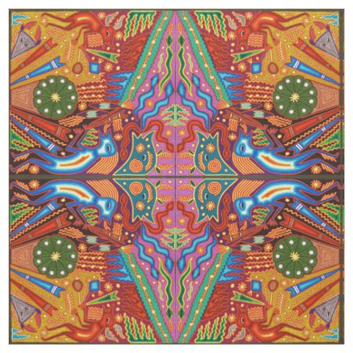 Oaxaca Mexico Mexican Mayan Tribal Art Boho Travel Fabric