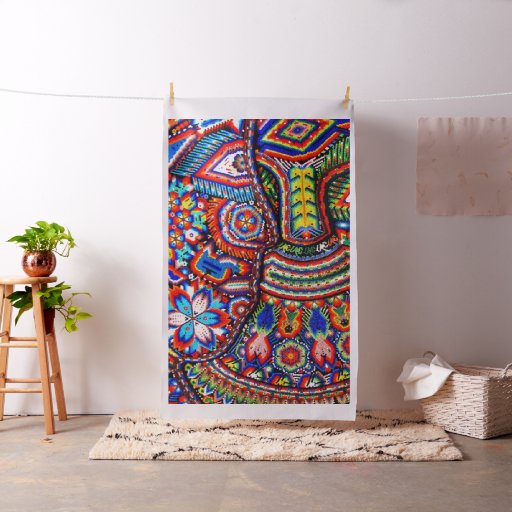 Oaxaca Mexico Mexican Mayan Tribal Art Boho Travel Fabric