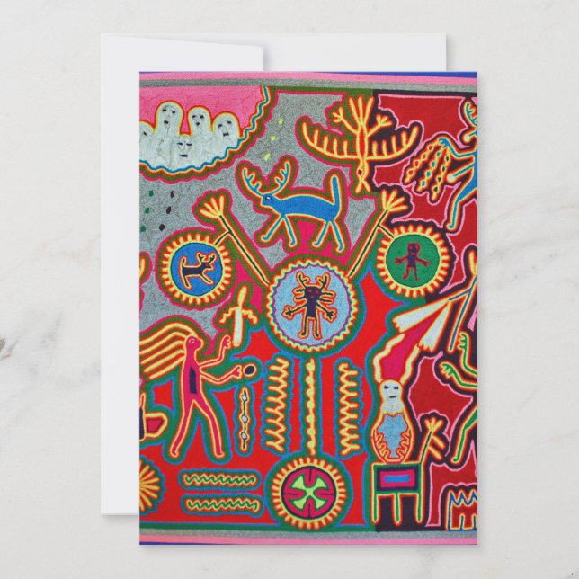 Oaxaca Mexico Mexican Mayan Tribal Art Boho Travel Invitation (Front)