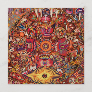 Oaxaca Mexico Mexican Mayan Tribal Art Boho Travel Invitation
