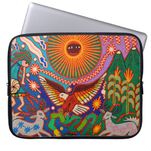 Oaxaca Mexico Mexican Mayan Tribal Art Boho Travel Laptop Sleeve