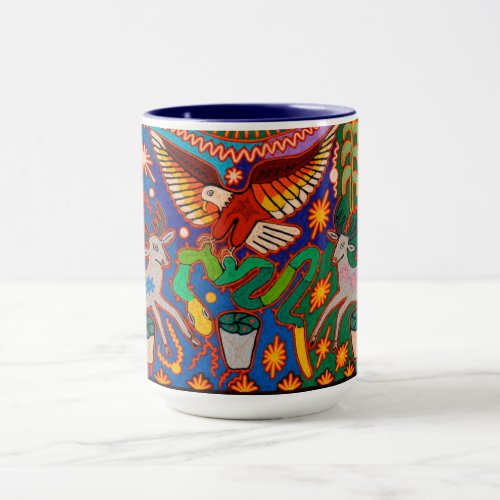 Oaxaca Mexico Mexican Mayan Tribal Art Boho Travel Mug