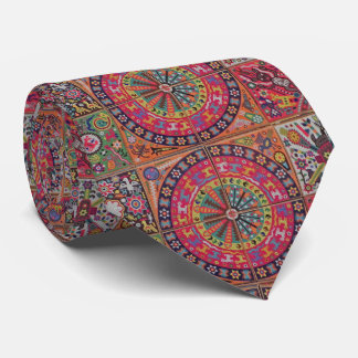 Oaxaca Mexico Mexican Mayan Tribal Art Boho Travel Neck Tie