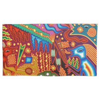 Oaxaca Mexico Mexican Mayan Tribal Art Boho Travel Pillow Case