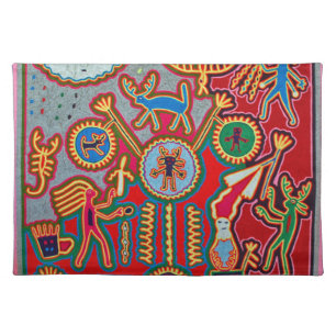 Oaxaca Mexico Mexican Mayan Tribal Art Boho Travel Placemat