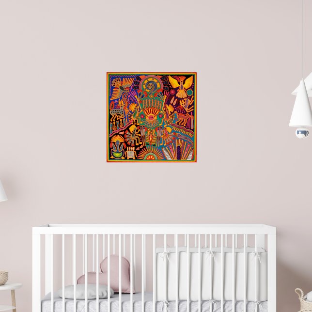 Oaxaca Mexico Mexican Mayan Tribal Art Boho Travel Poster | Zazzle