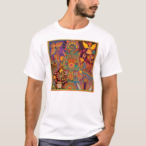 Oaxaca Mexico Mexican Mayan Tribal Art Boho Travel T_Shirt