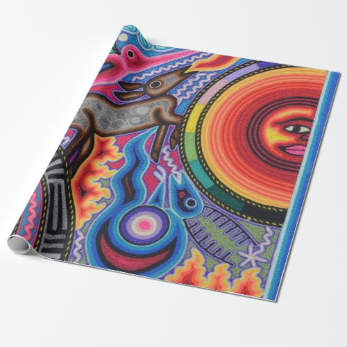 Oaxaca Mexico Mexican Mayan Tribal Art Boho Travel Wrapping Paper