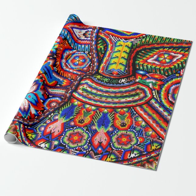 Oaxaca Mexico Mexican Mayan Tribal Art Boho Travel Wrapping Paper (Unrolled)